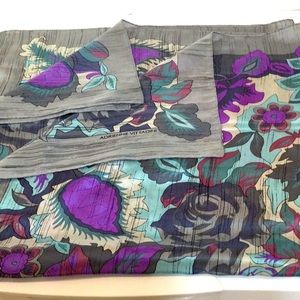 ADRIENNE ViTTADINI. Scarf is beautiful pastels blues and lavenders.